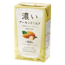 筑波乳業 杏仁飲 香濃烘烤風味 無糖, 1個, 1L