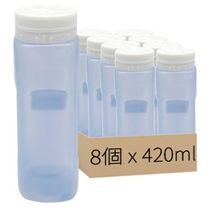 1139素色四角皂粉罐 420ml, 顏色隨機, 8個