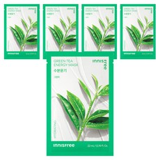 이니스프리 New 그린티 에너지 마스크 22ml, 1개입, 5개