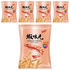 裕榮食品 蝦味先 泡菜口味, 非油炸, 60g, 5包