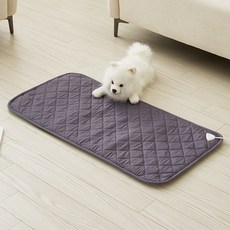 THEANN 寵物碳纖維電熱墊, 深灰色, 大型(45 x 90 cm)