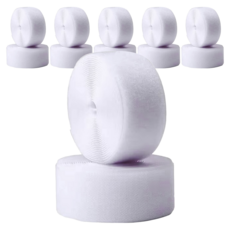ender 堅固耐用大型魔鬼氈黏扣帶 公母 5cm x 1m 白色, 6套