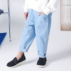 KIDSCODI 兒童外口袋牛仔丹寧褲