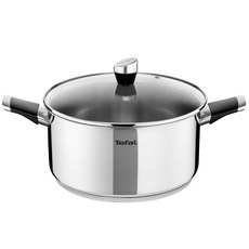 Tefal 特福 不鏽鋼雙耳湯鍋, 26cm, 混色