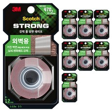 3M Scotch 外牆用泡棉雙面膠帶 12mm x 1.5m, 8個