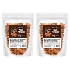 투데이넛 구운 아몬드, 500g, 2개