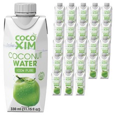 코코씸 100프로 퓨어 코코넛 워터, 330ml, 24개