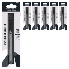 투코비 코마 커터칼 P221, 딥그레이, 6개