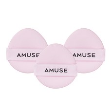 Amuse Makeup Dew Power 氣墊粉撲, 3個, 單一顏色