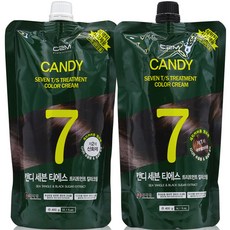 C2M CANDY SEVEN TS 護髮染髮霜 遮蓋白髮染髮劑, 自然棕, 1個
