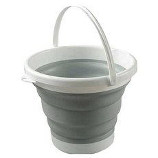 모던모어 접이식 버킷 양동이 3L, 그레이, 1개