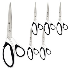 화신 717 티타늄 가위, 혼합색상, 6개