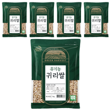 그린하베스트 캐나다산 유기농 귀리쌀, 2kg, 5개