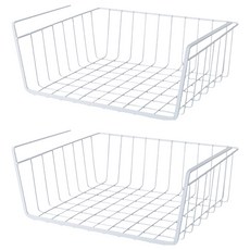 SIANG SI 櫥櫃隔板下掛籃, 2個, 白色