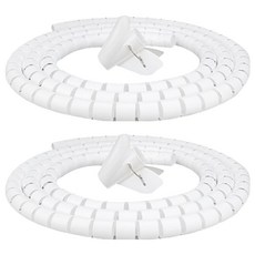 Ilsangjabhwa 日常雜貨 魔術電線整理套 2m, 白色, 2個