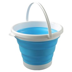 모던모어 접이식 버킷 양동이 3L, 블루, 1개