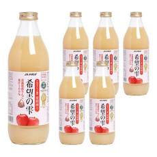 JA 青森農協 希望的雫蘋果汁, 1L, 6瓶