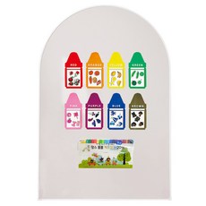 맘스보드 유아용 코코보드 + 컬러플레이 + 폼폼 키즈마카 20종 패키지 세트 미니, 웜그레이, 1개