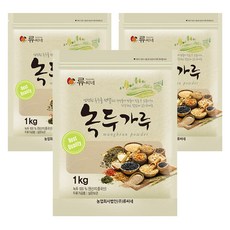류씨네 녹두가루, 1kg, 3개
