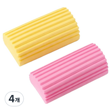 必需Plus 除塵吸水海綿手抹布 隨機出貨, 4個