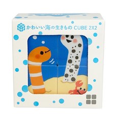 Silverback 魔術方塊 2X2 3歲以上, 可愛海洋生物, 1個