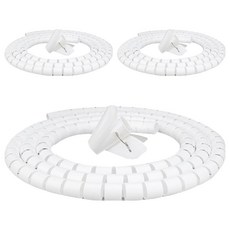 Ilsangjabhwa 日常雜貨 神奇電線保護套 2m, 白色, 3個