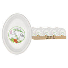 百貨King 植纖橢圓盤 10 x 8吋, 4個, 6組