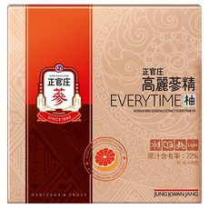 正官庄 Everytime 高麗蔘精 Everytime柚 10ml, 30包, 1盒
