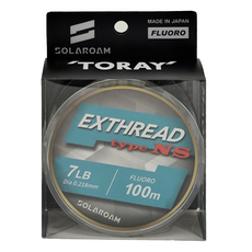 TORAY 東麗 SOLAROAM EXTHREAD TYPE NS 碳纖維線 釣魚線 氟碳線, 透明色, 1個