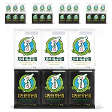 지도표성경 맛난 도시락김 흰색 6p + 검은색 6p 세트, 48g, 5세트