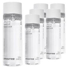 이니스프리 New 애플 씨드 립앤아이 메이크업 리무버, 100ml, 6개