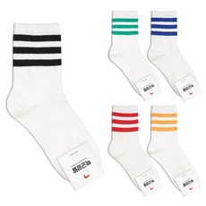 parkgoon 女性三線滾邊襪 5雙組