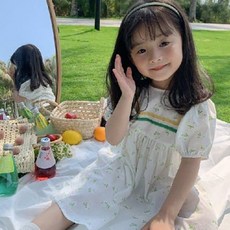 Arbe 女童森系蕾絲連身裙