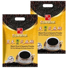 鄉味 黑米高鈣芝麻糊 富含鐵質和膳食纖維 獨立小包裝, 30g, 10包, 2袋