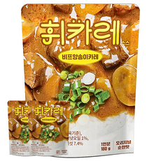 Hwicurry 漢南洞牛肉洋菇咖哩 溫和口味, 3個, 180g