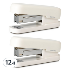델리 파스텔 콤팩드 스테이플러 TA301, 화이트, 12개