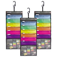 ECO Chungwoon 掛式多色分類文件夾, 顏色隨機, 3個