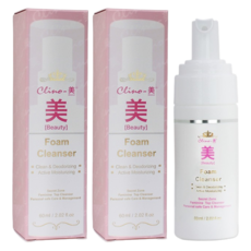 Clino-Beauty 益生元弱酸性女性私密清潔慕斯, 60ml, 2瓶