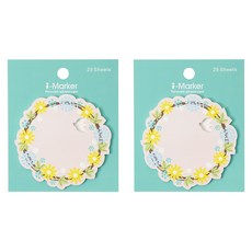 知音文創 i-Marker 花圈便利貼, 鳥, 2本, 25入