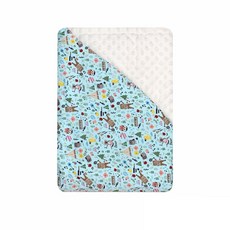 PUKU 藍色企鵝 薄棉樂豆毯 繽紛音樂 可愛童趣 多用幼兒毯 背面柔軟立體顆粒 增加寶寶安全感, 音樂家 象牙白