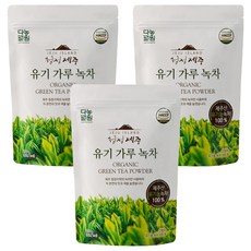 Danongwon清潔濟州有機粉末綠茶, 200g, 1包, 3包