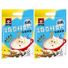 QUAKER 桂格 特濃鮮奶奇亞籽麥片 10包, 280g, 2袋