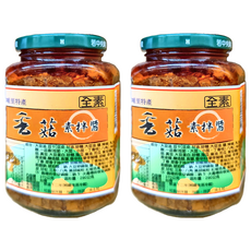 埔里鎮農會 香菇素拌醬, 全素, 拌麵拌飯拌菜, 370g, 2罐