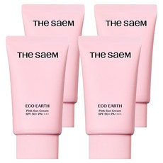 더샘 에코 어스 핑크 선크림 SPF50+ PA++++, 50g, 4개