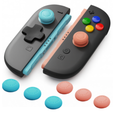 Fixmall Switch 2 Joy-Con 控制器搖桿帽, 6個, 混色, NS2-001