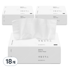 Saengong 生活工作所 抽取式衛生紙, 180張, 18包