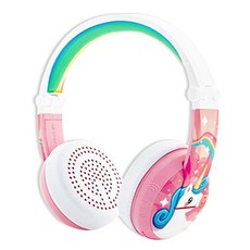 버디폰 유아동용 온앤오프 웨이브 블루투스 헤드폰, Unicorn Pink