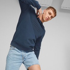 푸마 남성용 에센셜 엘리베이티드 크루 FL 티셔츠