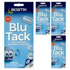 Bostik Blu-Tack 黏著劑 90g, 4個
