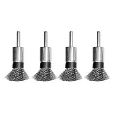 World Clean 除鏽迷你鋼絲刷 不鏽鋼 27mm, 4個